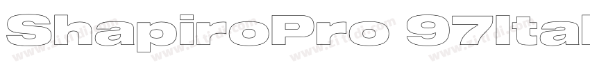 ShapiroPro 97Italic字体转换 ShapiroPro 97Italic字体转换